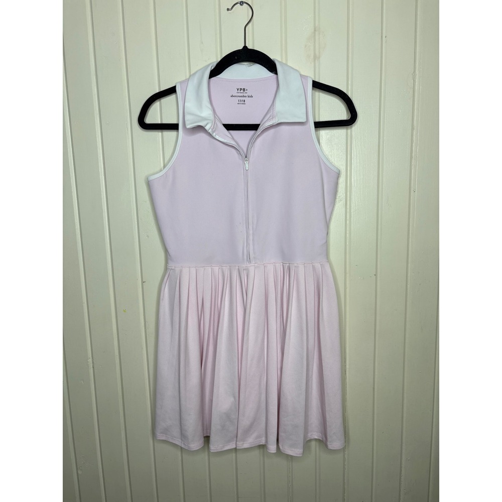 Abercrombie Kids YPB Girls Pink Tennis Dress Sleeveless  sz 17/18